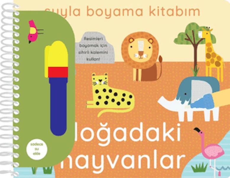 Suyla Boyama Kitabım - Doğadaki Hayvanlar