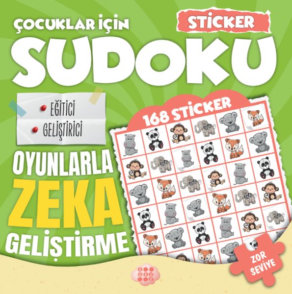Çocuklar için Sudoku - Sticker Hediyeli Zor Seviye 2 Çocuklar için Sudoku - Sticker Hediyeli Zor Seviye 2