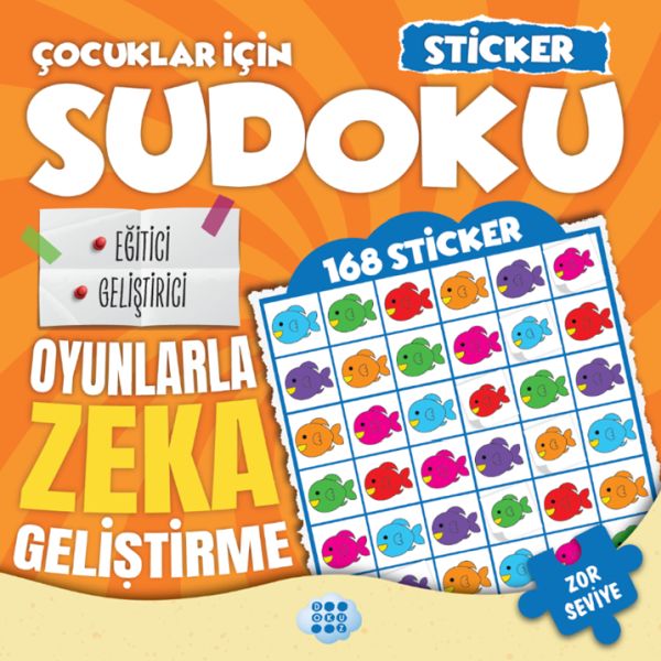Çocuklar için Sudoku - Sticker Hediyeli Zor Seviye 3 Çocuklar için Sudoku - Sticker Hediyeli Zor Seviye 3