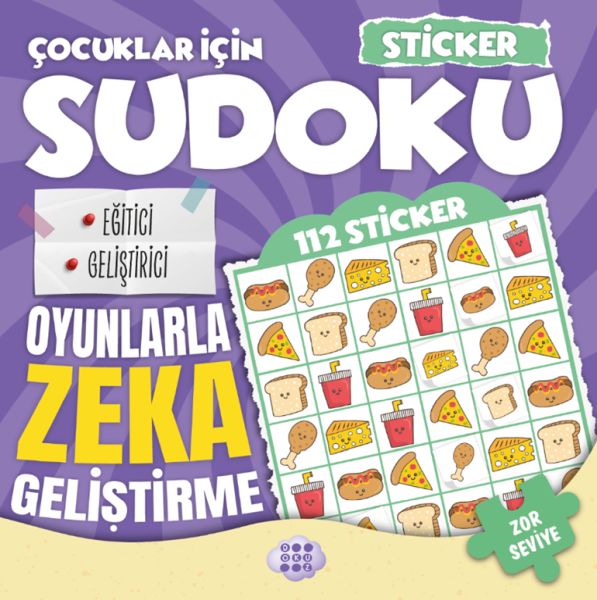Çocuklar için Sudoku - Sticker Hediyeli Zor Seviye 4 Çocuklar için Sudoku - Sticker Hediyeli Zor Seviye 4