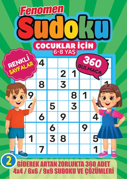 Fenomen Çocuklar İçin Sudoku 6-8 Yaş -2 Fenomen Çocuklar İçin Sudoku 6-8 Yaş -2