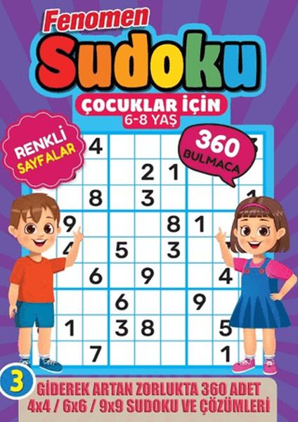 Fenomen Çocuklar için Sudoku (6-8 Yaş) -3 Fenomen Çocuklar için Sudoku (6-8 Yaş) -3