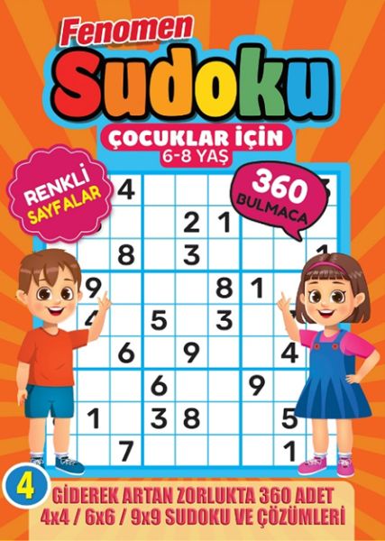Fenomen Çocuklar İçin Sudoku 6-8 Yaş -4 Fenomen Çocuklar İçin Sudoku 6-8 Yaş -4