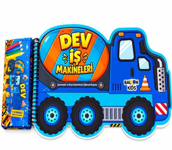 Dev İş Makineleri - Çıkartmalı Ve Boya Kalemi Hediyeli