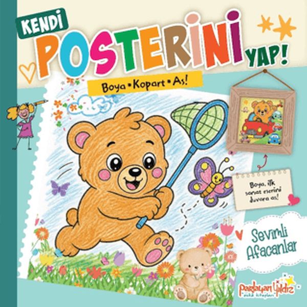 Kendi Posterini Yap! Boya Kopart As! Sevimli Afacanlar Kendi Posterini Yap! Boya Kopart As! Sevimli Afacanlar