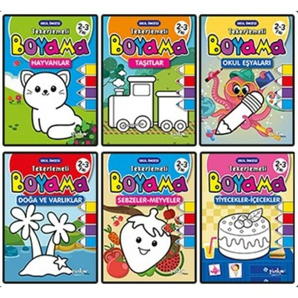 Tekerlemeli Boyama 6 Kitap (Takim) Tekerlemeli Boyama 6 Kitap (Takim)