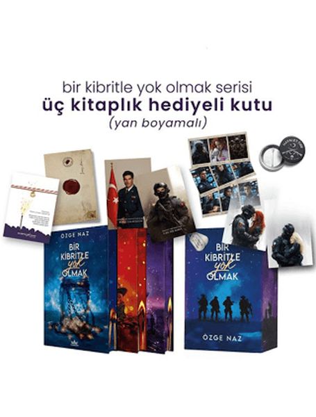 Bir Kibritle Yok Olmak Serisi - Üç Kitaplık Yan Boyamalı Hediyeli Kutu Bir Kibritle Yok Olmak Serisi - Üç Kitaplık Yan Boyamalı Hediyeli Kutu
