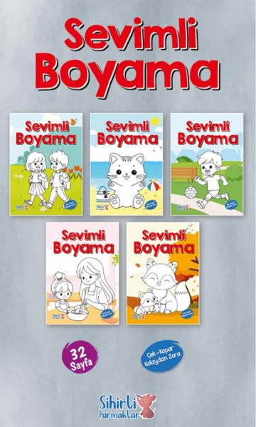 Sevimli Boyama 5 Çeşit 25’li Paket Sevimli Boyama 5 Çeşit 25’li Paket