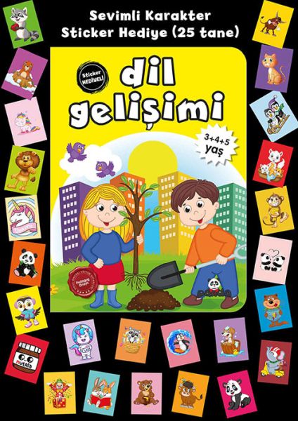 Stickerlı 3+4+5 Yaş Dil Gelişimi Stickerlı 3+4+5 Yaş Dil Gelişimi