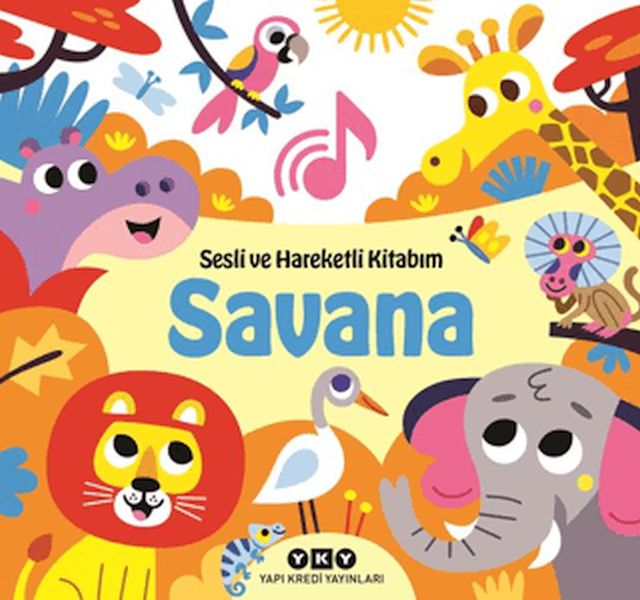 Sesli ve Hareketli Kitabım - Savana (Ciltli) Sesli ve Hareketli Kitabım - Savana (Ciltli)