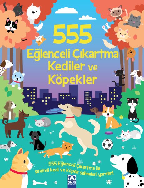 555 Eğlenceli Çıkartma Kediler Ve Köpekler 555 Eğlenceli Çıkartma Kediler Ve Köpekler