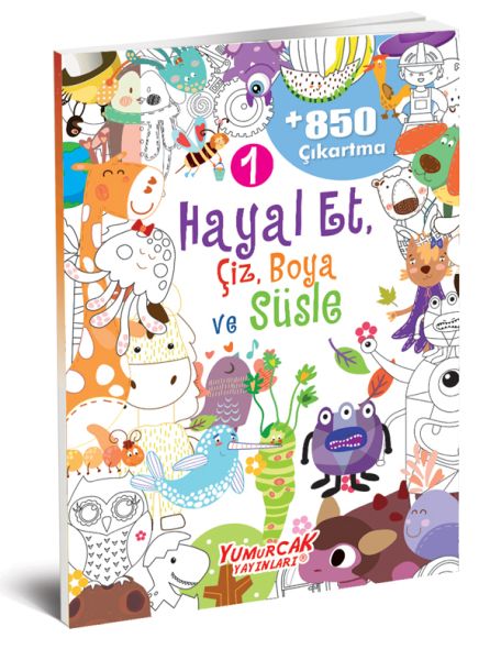 Hayal Et-Çiz-Boya-Süsle 850 Çıkartma -1 Hayal Et-Çiz-Boya-Süsle 850 Çıkartma -1