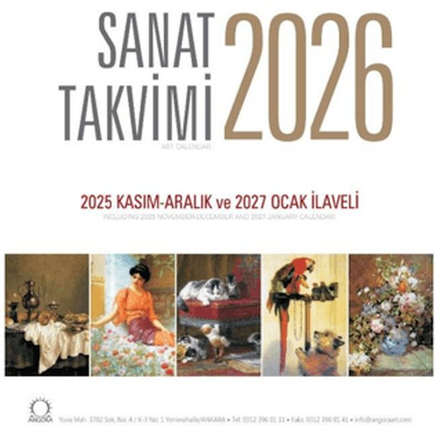 Sanat Takvimi 2026 Duvar Takvimi Sanat Takvimi 2026 Duvar Takvimi