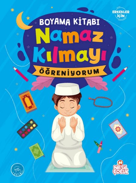 Namaz Kılmayı Öğreniyorum Erkek - Boyama