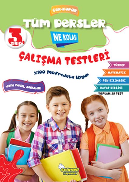 3. Sınıf Tüm Dersler Çek-Kopar Ne Kolay Çalışma Testleri 3. Sınıf Tüm Dersler Çek-Kopar Ne Kolay Çalışma Testleri