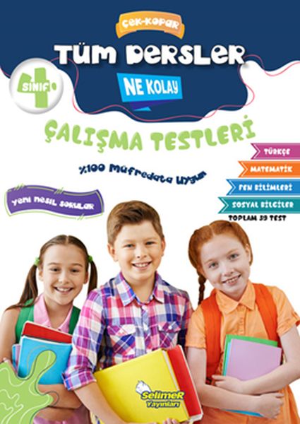 4. Sınıf Tüm Dersler Çek-Kopar Ne Kolay Çalışma Testleri 4. Sınıf Tüm Dersler Çek-Kopar Ne Kolay Çalışma Testleri