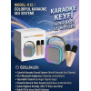 K12 Cift Mikrofonlu Renkli Tasinabilir Karaoke Hoparlörü (Bluetooth 5.4 & RGB Işıklı) - Lisinya - 987462-RST-OZD
