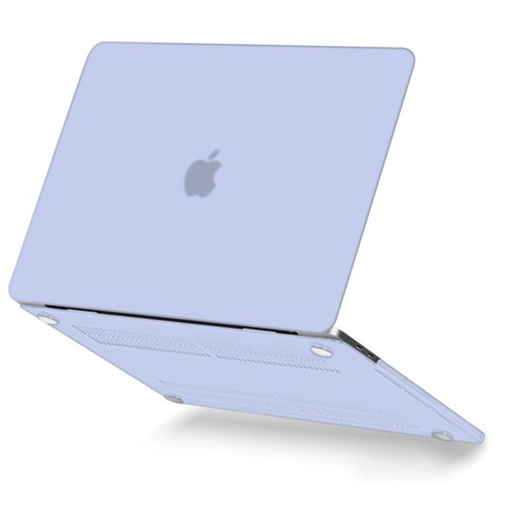 Macbook Pro 13 2021 Macbook Buzlu Kapak - Ürün Rengi : Mavi - Lisinya