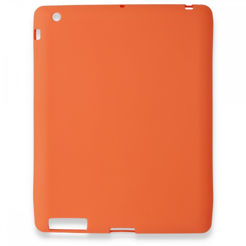 İpad 2 9.7 Kılıf Evo Tablet Silikon - Ürün Rengi : Turuncu - Lisinya