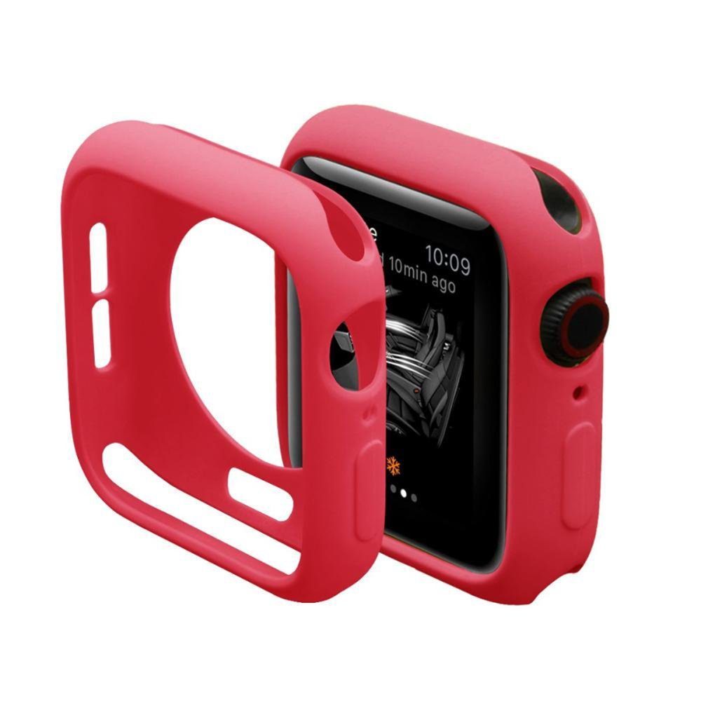 Apple Watch 38mm Silikon Alt Kasa - Ürün Rengi : Pudra - Lisinya