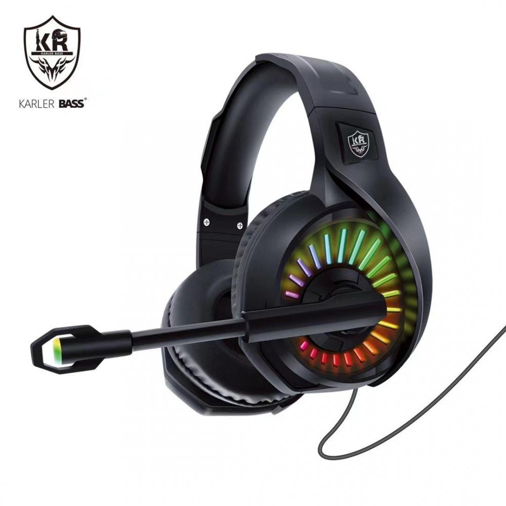 K3000 Rgb Işıklı Oyuncu Kulaklığı - Ürün Rengi : Siyah - Lisinya