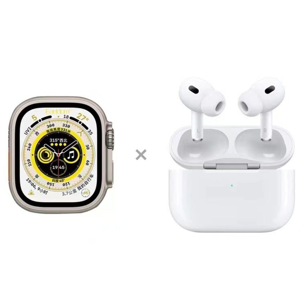 Earldom Sw9 Akıllı Saat Ve Airpods Kulaklık Set - Ürün Rengi : Gümüş - Lisinya
