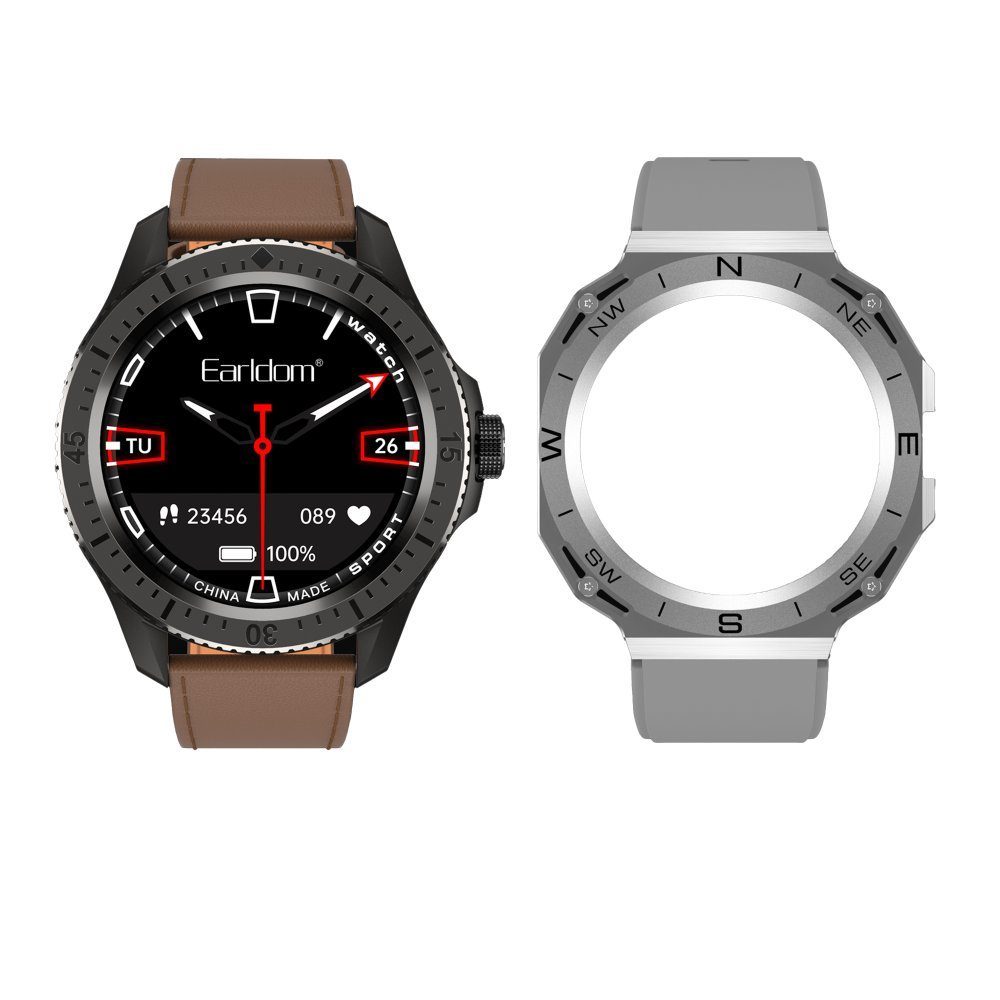 Earldom Sw3 Akıllı Saat - Ürün Rengi : Gümüş - Lisinya