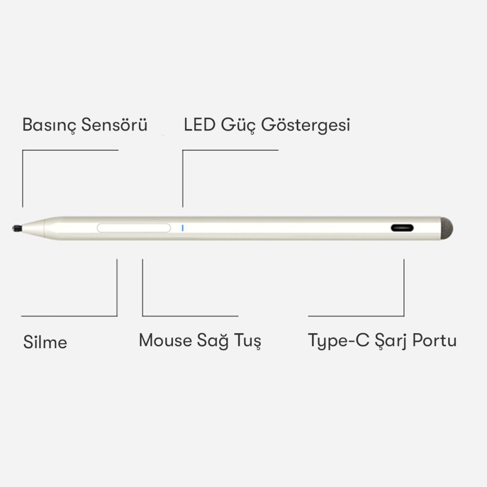 Dokunmatik Stylus Kalem Pen 779 - Ürün Rengi : Beyaz - Lisinya