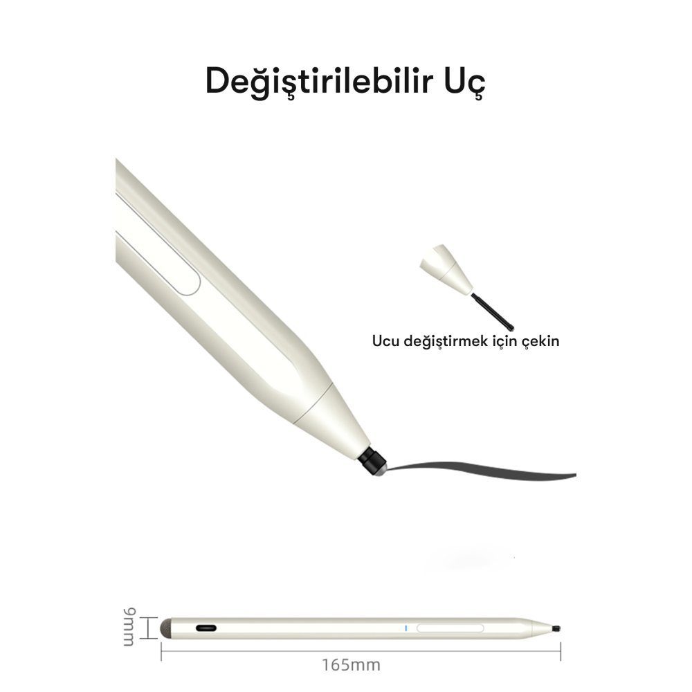 Dokunmatik Stylus Kalem Pen 779 - Ürün Rengi : Beyaz - Lisinya