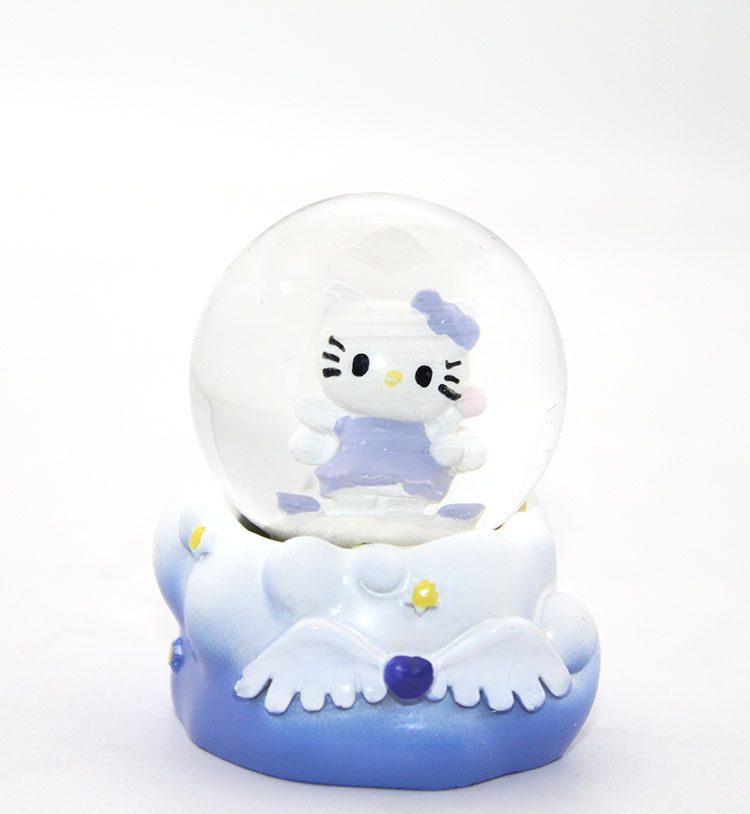 Minik Işıklı Hello Kitty Kar Küresi 7 Cm Alk1776
