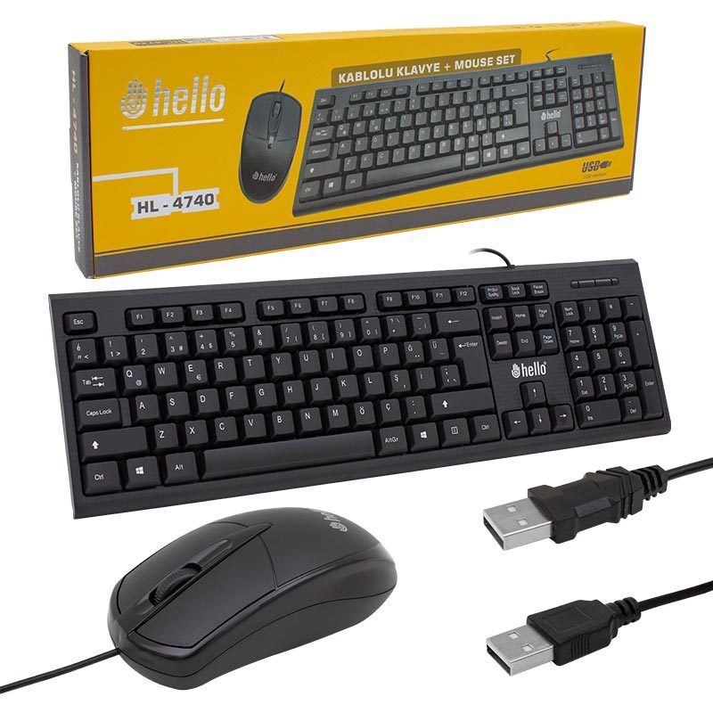 Kablolu Klavye+mouse Set (4172)