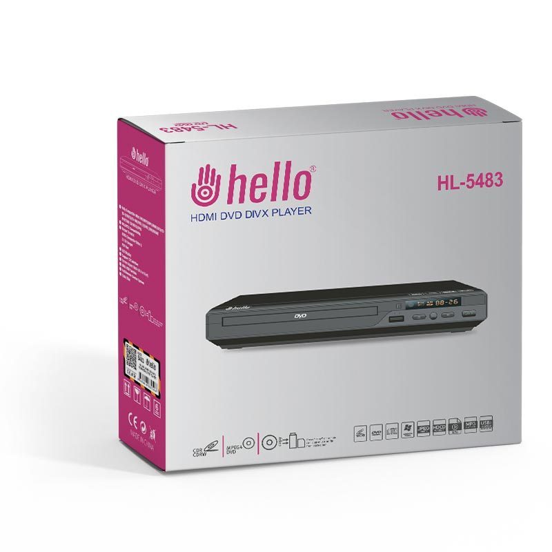 Hello Hl-5483 Usb-hdmı Dvd/dıvx Kumandalı Hd Dvd Player (4172)