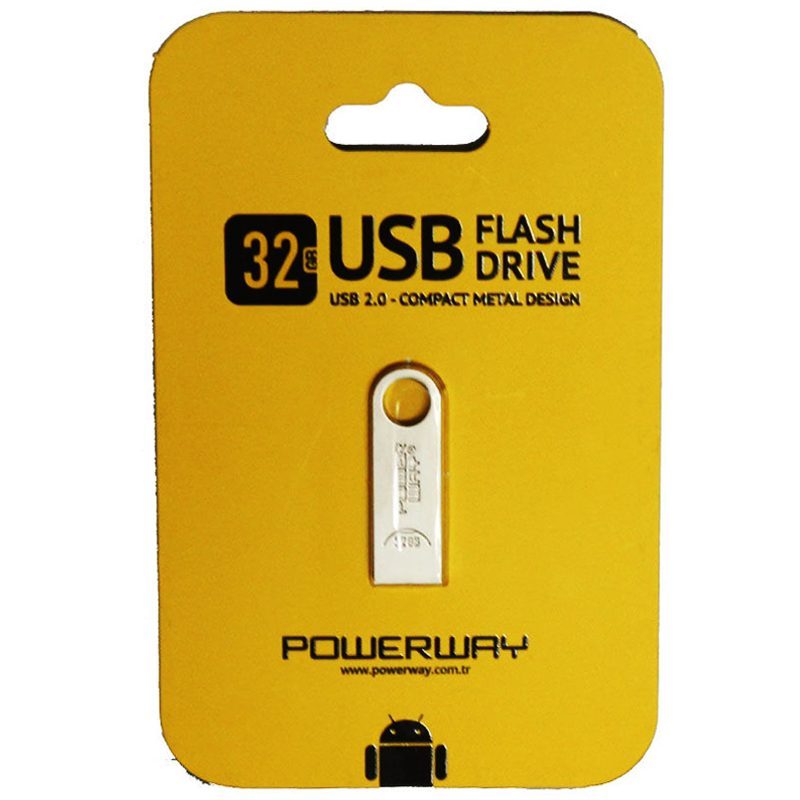 32 Gb Metal Usb 2.0 Flash Bellek (4172)