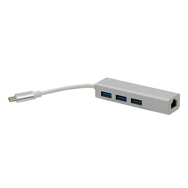 Usb Type-c 3.0 3 Port Hub + Gıgabıt Ethernet Adaptör (4172)