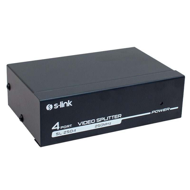 4 Port 250 Mhz  Monitör Çoklayıcı Vga Splıtter Dağıtıcı Sl-2504 (4172)