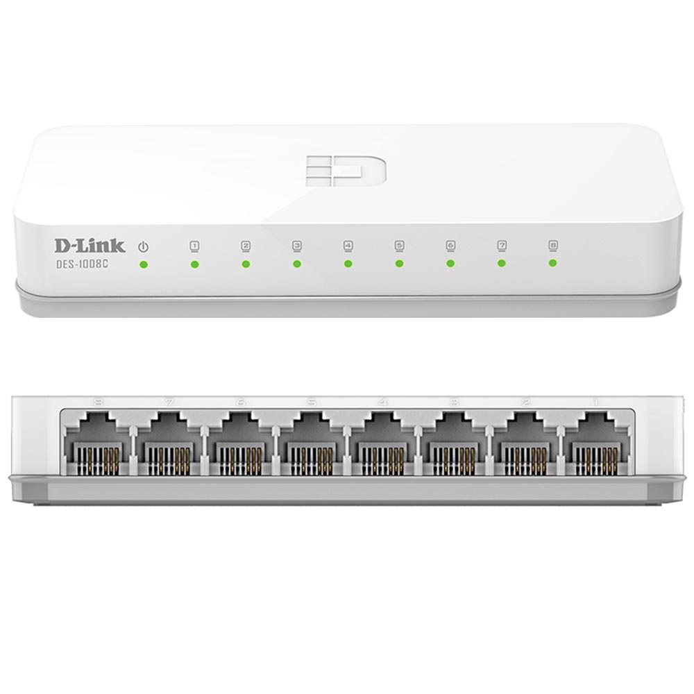 D-lınk Des-1008c 10/100 Mbps 8 Port Ethernet Swıtch (4172)