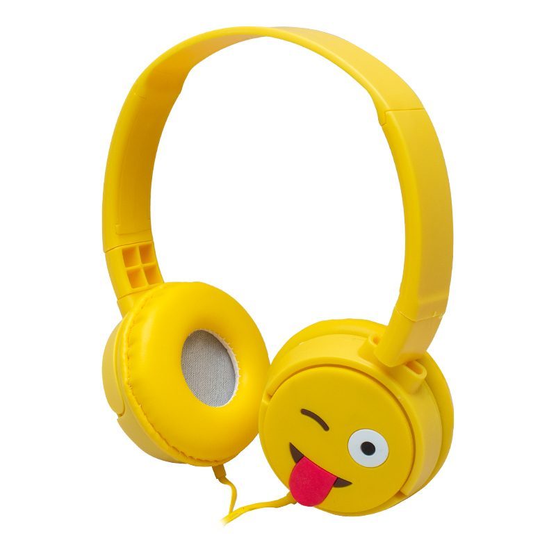 Kt-3156 3.5mm Jacklı Kulaküstü Kablolu Emoji Kulaklık (4172)