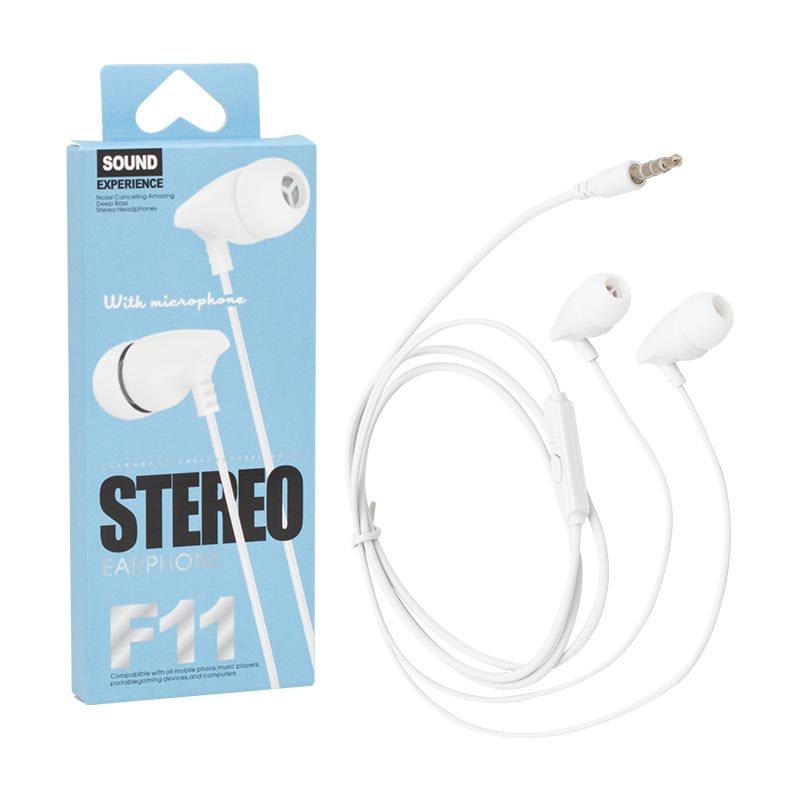 Magıcvoıce F11 Kablolu Mikrofonlu Stereo Kulakiçi Kulaklık (kutulu) (4172)