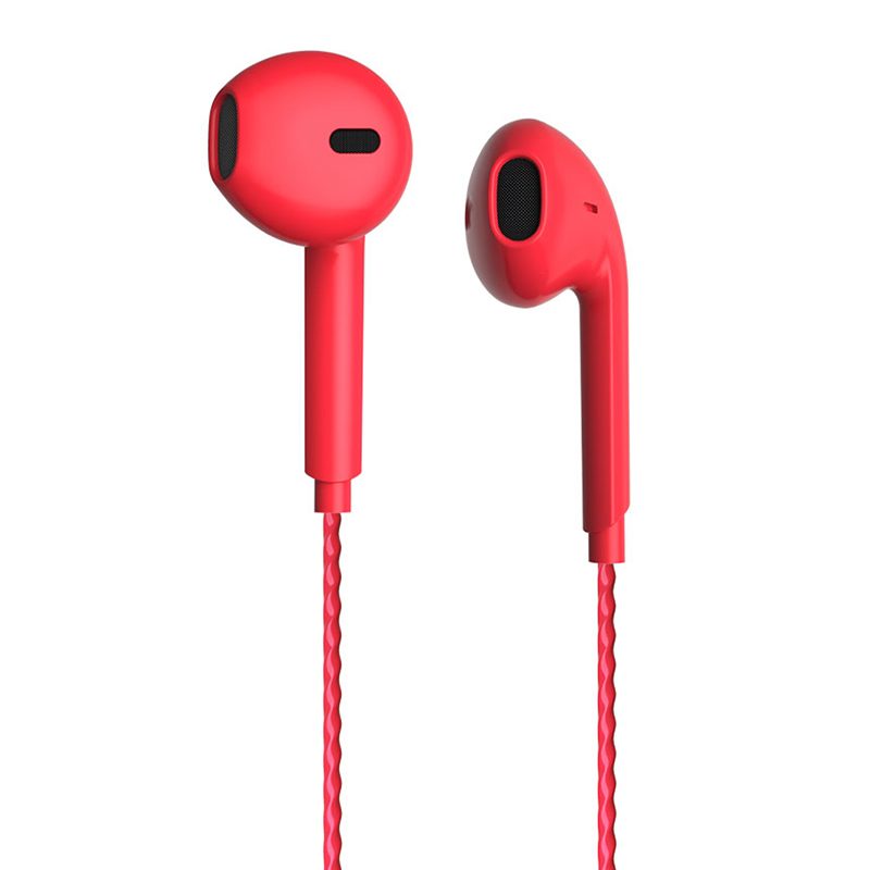 Lecoo Eh104r 3.5mm Jacklı Kablolu Kulak İçi Mikrofonlu Kırmızı Kulaklık (4172)