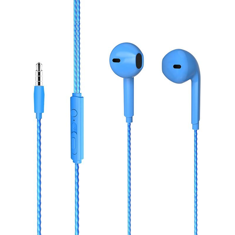 Lecoo Eh104bl 3.5mm Jacklı Kablolu Kulak İçi Mikrofonlu Mavi Kulaklık (4172)