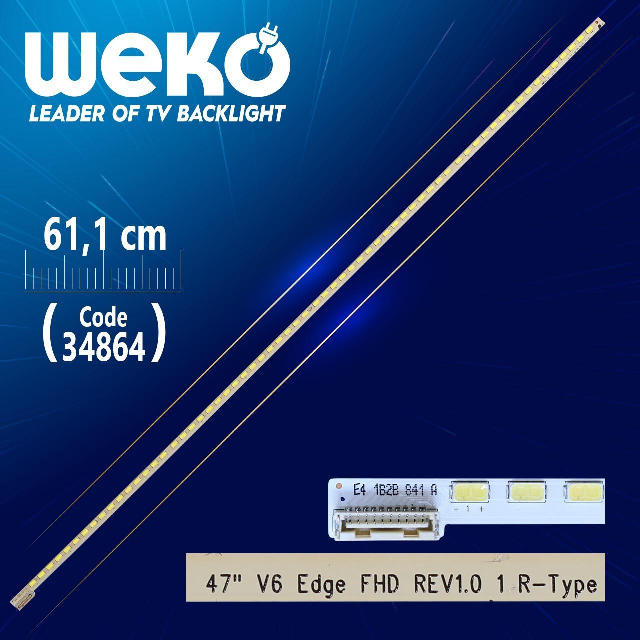 47 V6 Edge Fhd Rev1.0 1 R-type - 64 Ledli 61.1 Cm  - (wk-392) (4172)