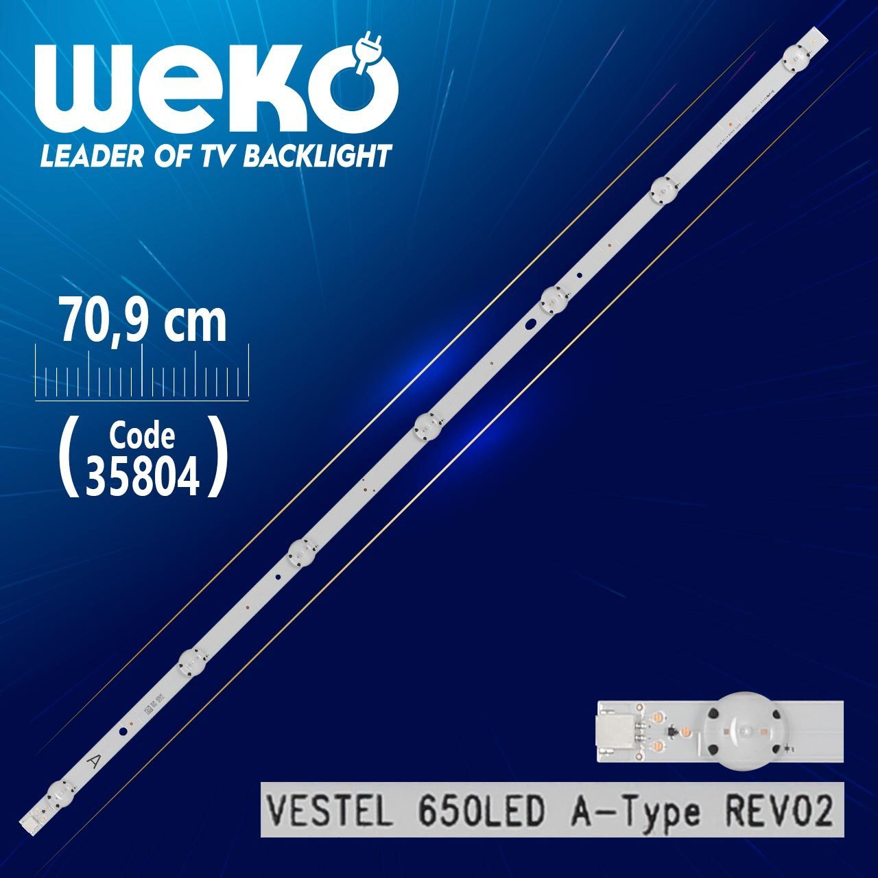 Vestel 650led A-type Rev02 - 70.9 Cm 7 Ledli - (wk-1269) (4172)