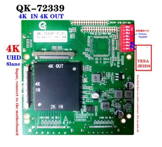 Lcd Panel Flexi Repair Qk72339 4k İn 2k Out    4kin2kout (4172)