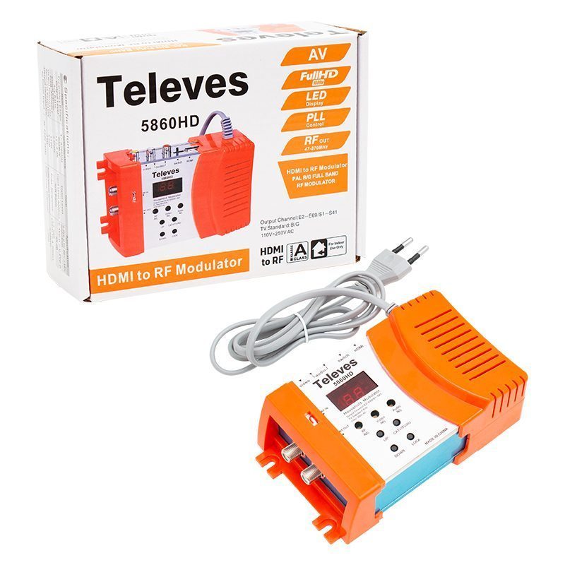Televes 5860hd Hdmı Av Girişli Full Band Rf Modülatör (ahd Kameralar İçin) (4172)