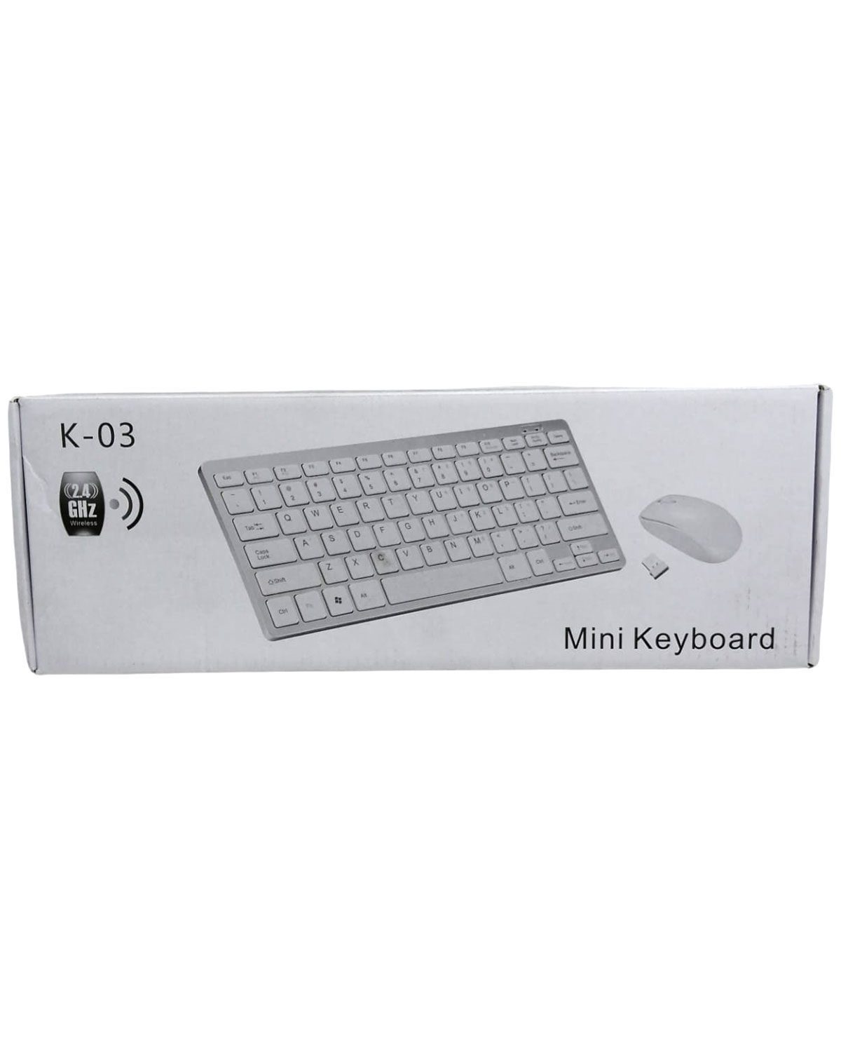 K-03 Mini Beyaz Wıreless Kablosuz Klavye Mouse S Pl-395 (4172)