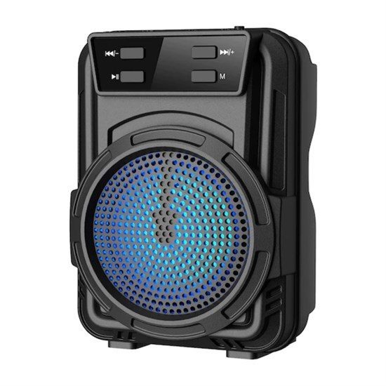 Mini Hoparlör Işıklı Taşınabilir Bluetooth Wireless Fm Radyolu Sd Kart Ve Usb Girişli Hoparlör (4172)