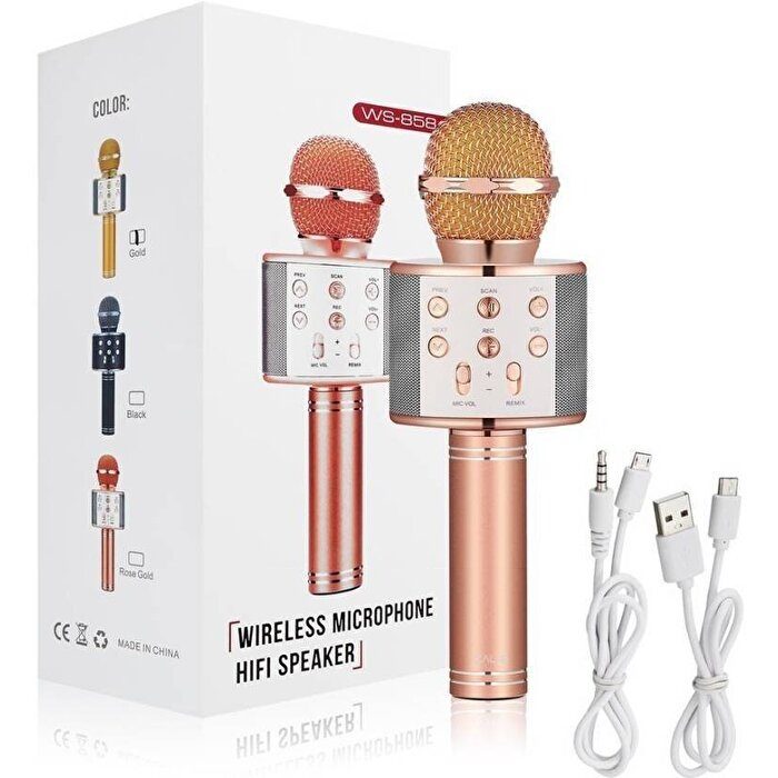 Karaoke Hoparlör Karaoke Mikrofon Bluetooth Hoparlör (4172)