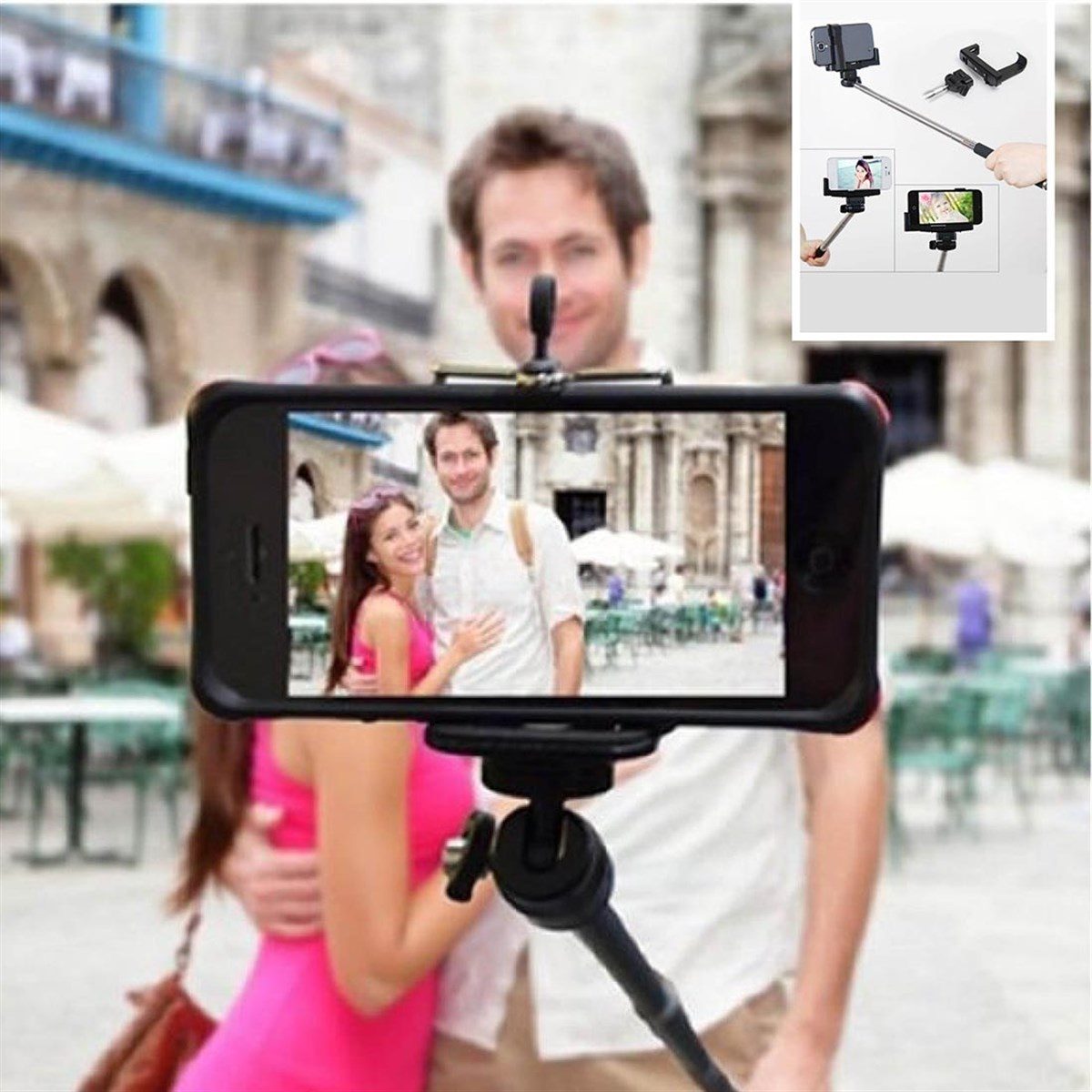 3.5mm Jak Girişli Tüm Telefonlara Uygun Selfie Özçekim Çubuğu (4172)