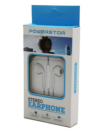 Stereo Aux Girişli İphone Şekil Kulak İçi Kulaklık - Mikrofon (4172)