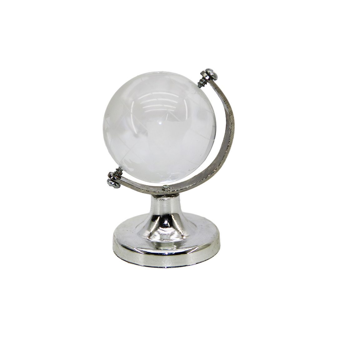 Dekoratif Mini Şeffaf Dünya Topu - Ayaklı (4172)